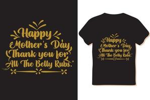 camiseta del día de la madre, vector de diseño de camiseta, ilustración.