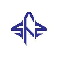 SFZ letter logo creative design with vector graphic