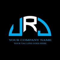 URJ letter logo creative design with vector graphic