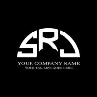 SRJ letter logo creative design with vector graphic