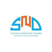 SND letter logo creative design with vector graphic