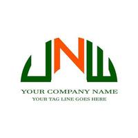 UNW letter logo creative design with vector graphic