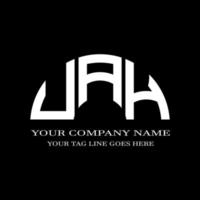 UAH letter logo creative design with vector graphic