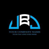 UBJ letter logo creative design with vector graphic