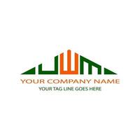 UWM letter logo creative design with vector graphic