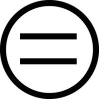 equal sign. flat style. equal icon illustration. equal icon. math symbols glyph icon. vector