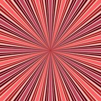 fondo rojo de rayos retro abstractos. vector