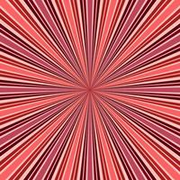 Abstract retro rays red background. vector
