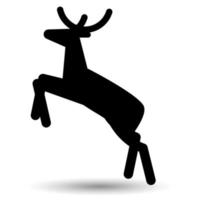 Deer icon isolated on a white background. vector