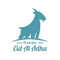 simple design of Eid al-Adha greetings with pastel colors vector