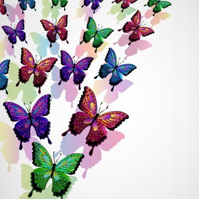 Butterflies design background.
