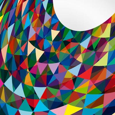 Multicolor abstract bright background with triangles. Elements for design. Eps10.