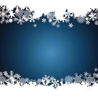 Christmas border, snowflake design background. vector