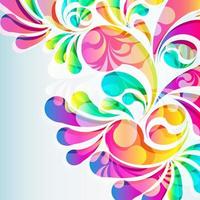 Abstract colorful arc-drop background. Vector.
