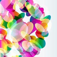 Abstract colorful  background made of transparent elements. Vector. vector