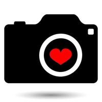 Camera icon isolated on a white background. vector