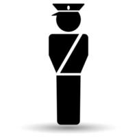 Guard icon isolated on a white background. vector