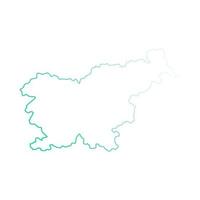 Slovenia map on white background vector