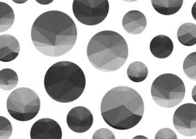 Abstract monochrome triangle circles on a light background.