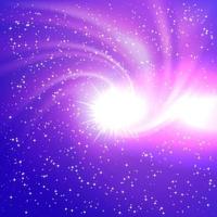 Miracle light holiday background. Pink and lilac space burst with stars. vector