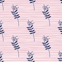 Simple small flower seamless pattern. Cute floral wallpaper. vector