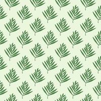 Creative tropical palm leaves seamless pattern. Jungle leaf wallpaper. Botanical floral background. Exotic plant backdrop. vector