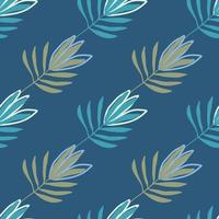 patrón sin costuras de flores tropicales. papel tapiz de hojas de palmeras tropicales.