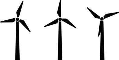 Wind power icon set isolate on white background. vector