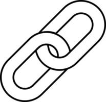 Chain icon isolate on white background. vector