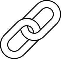 Chain icon isolate on white background. vector