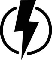 Electricity icon on white background. vector