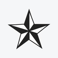 Star icon on white background. vector