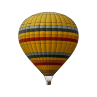 mongolfiera colorata su sfondo trasparente png