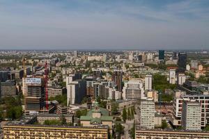 Warsaw skyline with warsaw towers photo