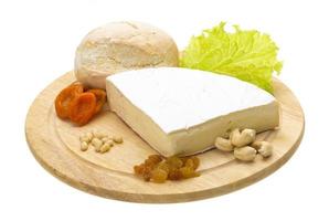 piece of Brie cheese photo