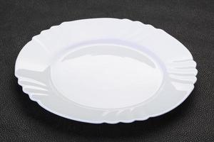 Empty white plate photo