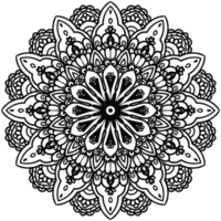 padrão de mandala com fundo transparente png