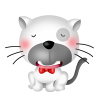 gato lindo personaje dibujos animados ilustración clipart dibujo kawaii anime manga diseño arte png