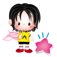 menino anime personagem fofo ilustração de emoção dos desenhos animados, desenho clipart arte de design de mangá kawai png