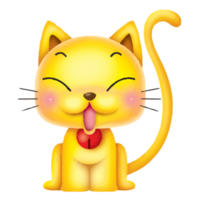 gato personagem fofo ilustração dos desenhos animados clipart desenho arte de design de mangá anime kawaii png