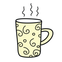 kaffemugg anime söt karaktär tecknad modell känsla illustration clipart ritning kawaii manga design idé konst png