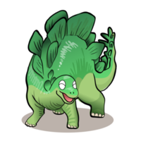 dinosaure faune anime mignon personnage dessin animé modèle émotion illustration clipart dessin kawaii manga conception idée art png