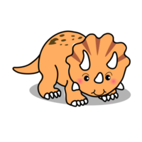 dinossauro animais selvagens Anime fofo personagem desenho animado modelo emoção ilustração clipart desenhando Manga kawaii design Idea art png