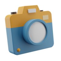 icona dell'illustrazione della fotocamera 3d trasparente png