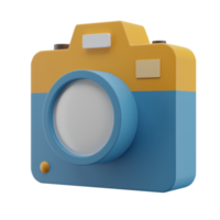 ícone de ilustração de câmera 3d transparente png