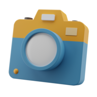 icono de ilustración de cámara 3d transparente png