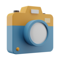 icona dell'illustrazione della fotocamera 3d trasparente png