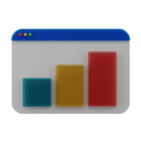 3D illustration dashboard tech icon png