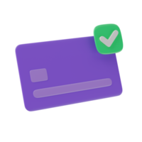 pagamento sem dinheiro ou cartão de crédito com marca de seleção, ícone ou símbolo verificado e aceito png