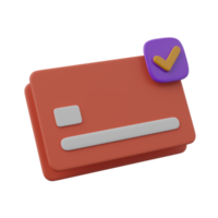 Cashless payment or credit card with check mark, verified, accepted icon or symbol